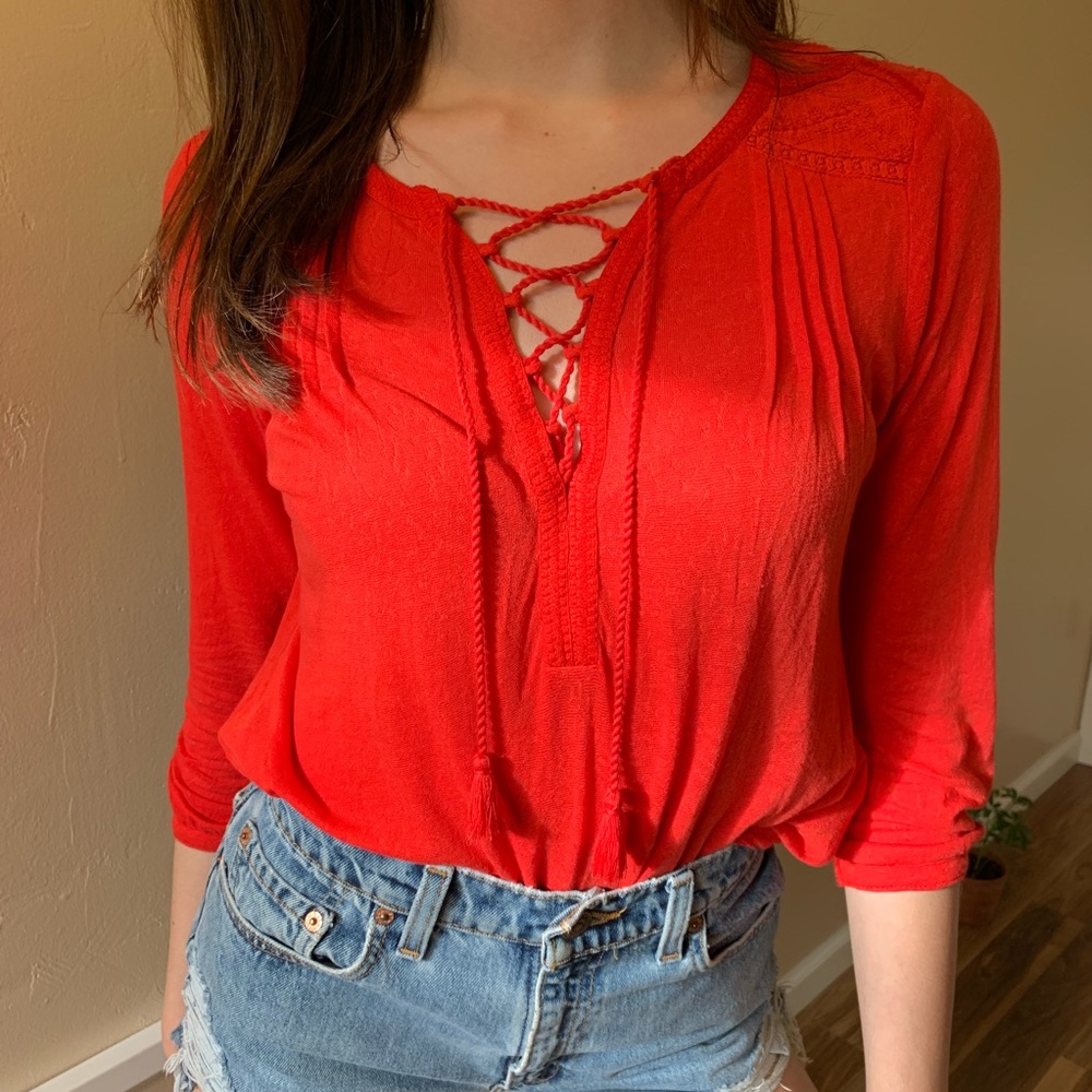 lucky brand top worn once!!!